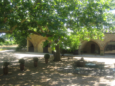 La cours intérieure et ses arches