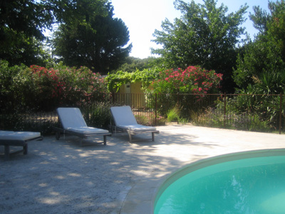 La piscine avec vue sur le Ventoux
